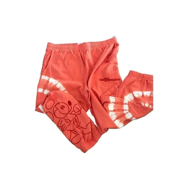 Disney Mickey Mouse Tie-Dye Jogger Pants Walt Disney parks World Women's XL - Picture 2 of 7